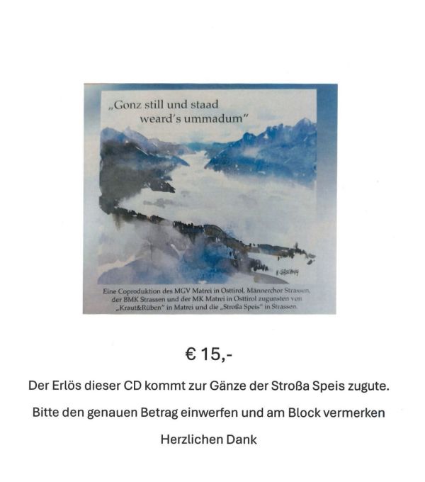 CDs in der Stroßa Speis erhältlich